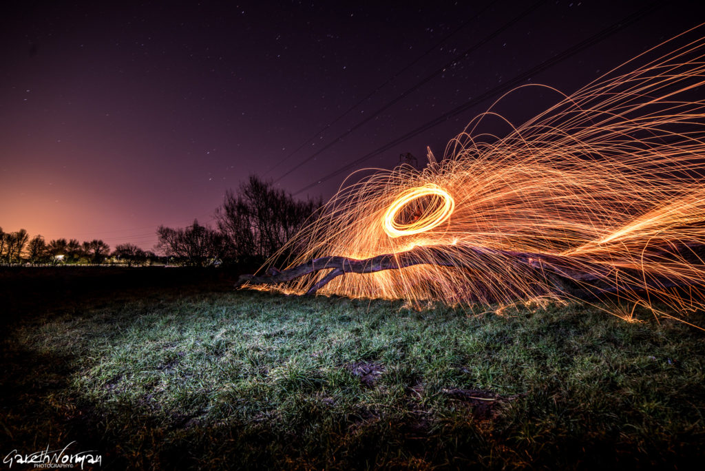 Log and Wire Wool