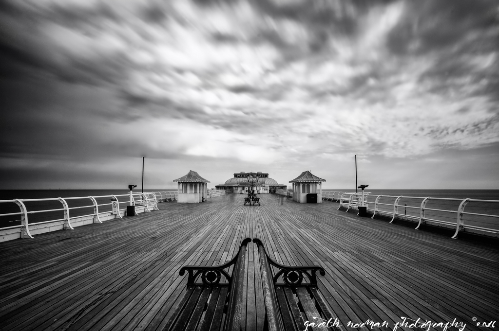 Cromer Pier, Black and White, Long Exposure, Landscape